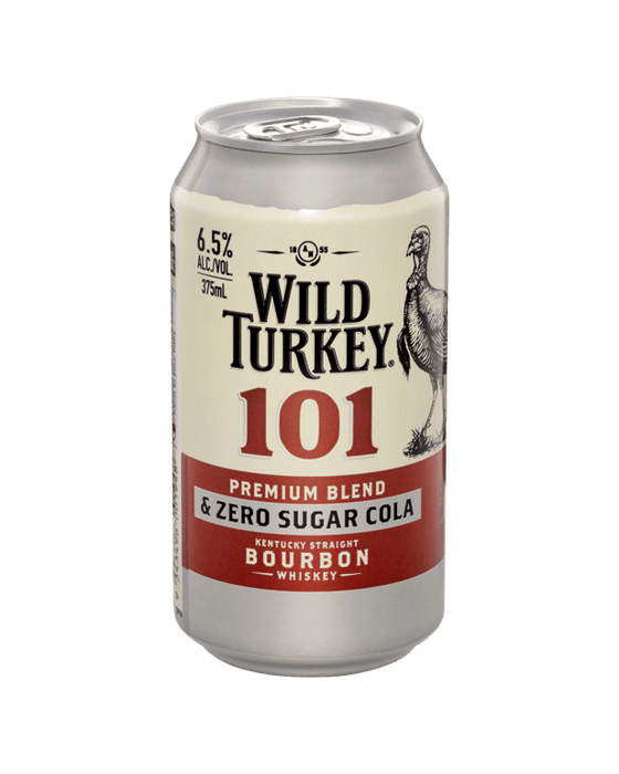 Wild Turkey 101 Bourbon and Zero Sugar Cola 375mL Cans
